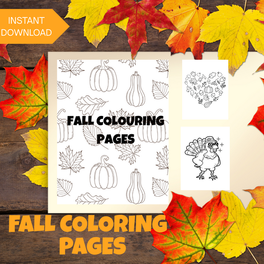 Fall Coloring Pages | Printable Autumn Activity Sheets