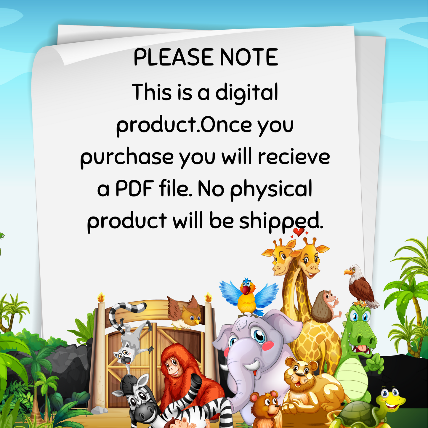 Animal Coloring Pages 1–20 | Fun Printable Kids Activity Sheets